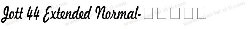 Jott 44 Extended Normal字体转换